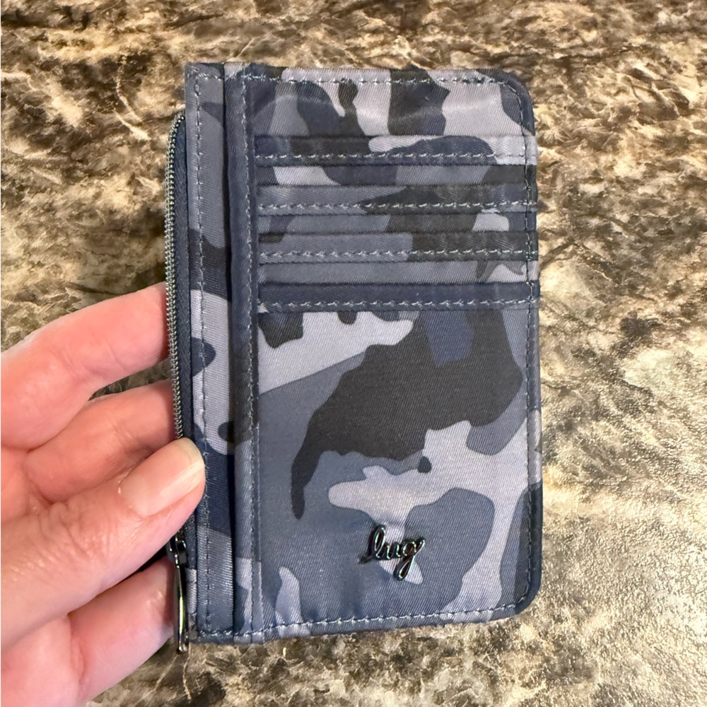 Lug Slide Black Camo Card Holder/Wallet